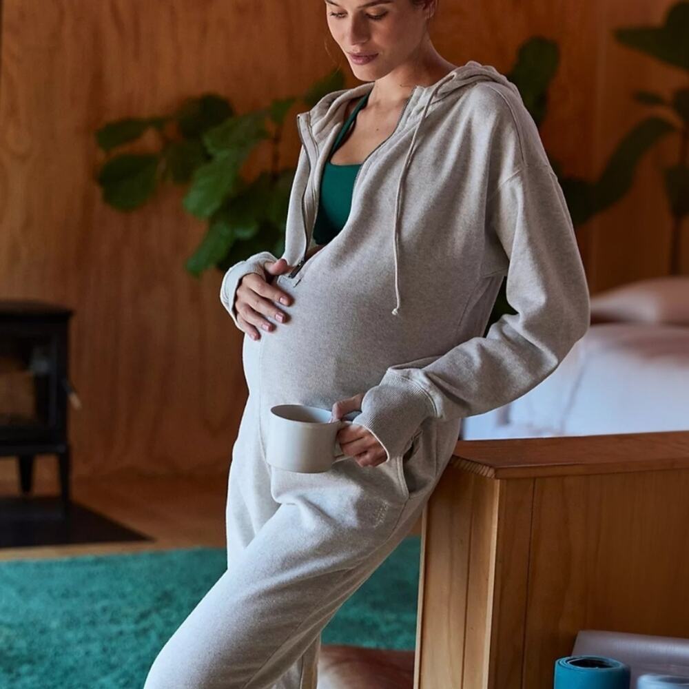 Free People Movement x Hatch Warm Up Jumpsuit Heather Grey